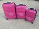 Tupperware Wheeled 3-piece Luggage Set Pink Sales Rep Very Rare Suitcases