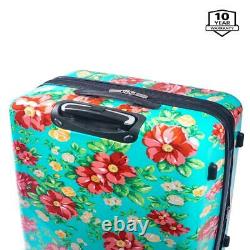 The Pioneer Woman Hardside Luggage 2 Piece Set, Carry-On and Checked Luggage