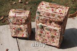 The forest owls Lily Bloom luggage set Large plus carry on