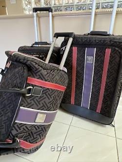 Tignanello 3 Pc Travel Luggage Set Duffel, 21 Carry On & 25 Pleather Accents