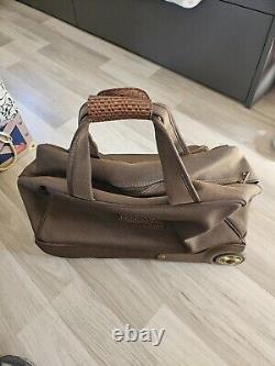 Tommy Bahama Brown and Leather Luggage Set With Carry On FC# 104420 PO# k18937