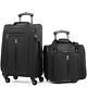 Travel Pro 2 Piece Carry-on Luggage Set In Black