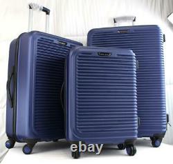 Travel Select Savannah 3 Piece Hardside Spinner Luggage Set Blue