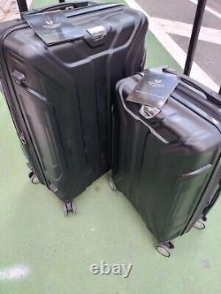 Travel Suitcase 2 Pieces Set 20 And 26 8 Wheels Spinner Hard Case Extra