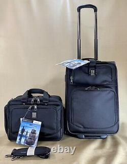 TravelPro Flight Crew 5 Black Carry On Set 21 Rollaboard Suitcase & Flight Tote