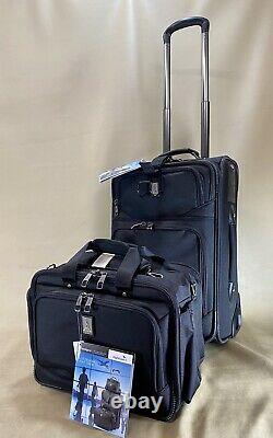 TravelPro Flight Crew 5 Black Carry On Set 21 Rollaboard Suitcase & Flight Tote