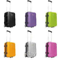 Traveler Choice 3-Piece Purple Rome Hardside Lightweight Spinner Luggage Bag Set
