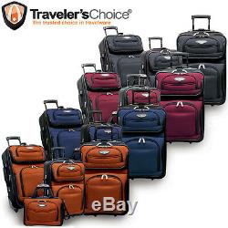 Traveler Choice Amsterdam Gray 4-Piece Expandable Wheel Luggage Suitcase Bag Set