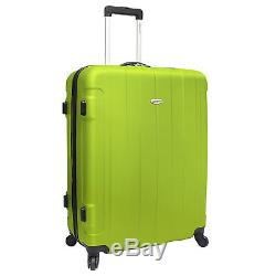 Traveler Choice Rome 3-Piece Green Hardside Spinner Rolling Luggage Set TSA Lock