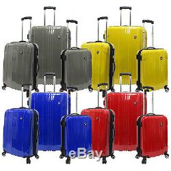 Traveler's Choice Blue Sedona 3-Piece Pure Polycarbonate Spinner Luggage Bag Set