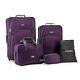 Traveler's Choice Elite Purple Luggage Whitfield 5-piece Rolling Luggage Set