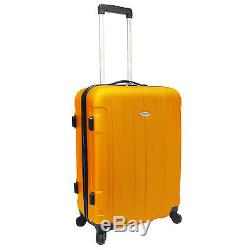 Traveler's Choice Orange Rome 3-Piece Hardside Spinner Suitcase Luggage TSA Set