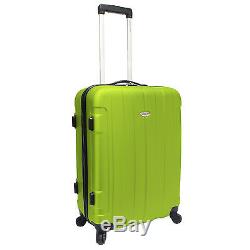 Traveler's Choice Rome 3-Piece Green Light Hardcase Spinner Rolling Luggage Set