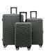 Travelers Club 3-piece Luggage Shannon Hardside Spinner Suitcase Set Olive