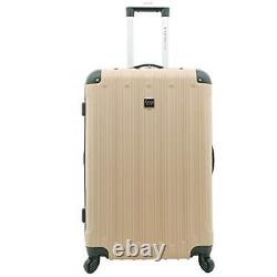 Travelers Club Midtown Hardside 4-Piece Luggage Travel Set Expandable Tan