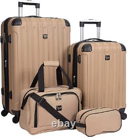 Travelers Club Midtown Hardside 4-Piece Luggage Travel Set in Multiple Colors