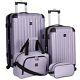 Travelers Club Midtown Hardside Luggage Travel Set Lilac 4-piece Set