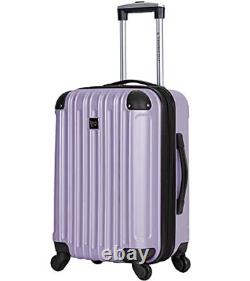 Travelers Club Midtown Hardside Luggage Travel Set Lilac 4-Piece Set