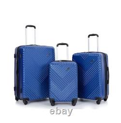 Travelhouse 3 Piece Hardside Luggage Set Hardshell Expandable Lightweight Suitca