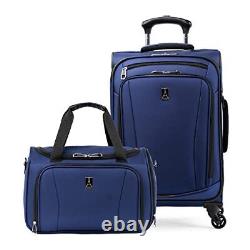 Travelpro Runway 2-piece Luggage Set, Carry on Softside Soft Tote/Carry-on Blue