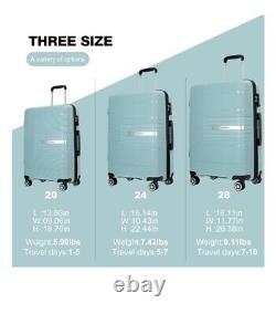 Tripcomp Luggage 3 Piece Suitcase Set With Spinner In Wheels
