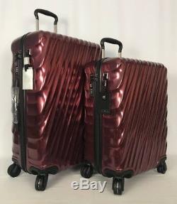 Tumi 19 Degree Short Trip & Int'l Carryon Bordeaux Luggage Set 228664 & 22866