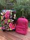 Tumi V4 International Carry-on Luggage Collage Floral Hagen Backpack Magenta Set