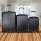 U 3 Piece Luggage Sets Hard Shell Travel Abs Suitcase Rolling Wheels 20 24 28