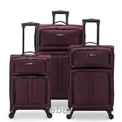 U. S. Traveler Anzio 2PC/3PC Lightweight Expandable Spinner Luggage Set