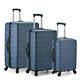 U. S. Traveler Bondi 3-piece Spinner Luggage Set With Usb Smart Carry-on