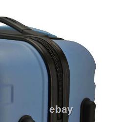 U. S. Traveler Bondi 3-Piece Spinner Luggage Set with USB Smart Carry-On In Navy