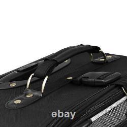 US Traveler Gray New Yorker 3-Piece Expandable Rolling Luggage Suitcase Bag Set