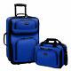 Us Traveler Rio Expandable Luggage Set Royal Blue