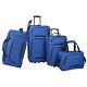 Us Traveler Vineyard 4pc Lightweight Rolling Luggage Duffel Suitcase Tote Set