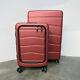 Used Coolife 2 Piece Hard Shell Suitcase Luggage Set Tsa Lock Diamond Red C21