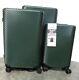Used Coolife 3 Piece Hard Shell Suitcase Luggage Set With Tsa Lock Green A84