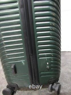 USED Coolife 3 Piece hard shell Suitcase Luggage Set with TSA Lock Green A84