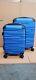 Used Coolife Blue 2 Piece Set Tsa Lock Abs Material Hard Shell Size 20 24 A09