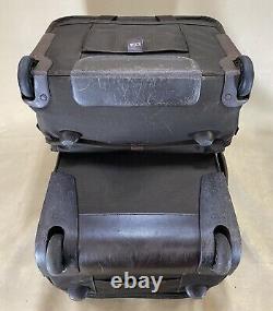 Used TUMI Brown Set 16 Briefcase 26102BH & 20Upright Carry On Suitcase 22902BH