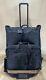 Used Tumi Usa Black Ballistic Nylon Set 17 Briefcase & 24 Wheeled Garment Bag