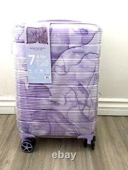VACAY Hardshell Spinner Luggage Set Purple Tie dye 28 Large Case & 20 Carry On