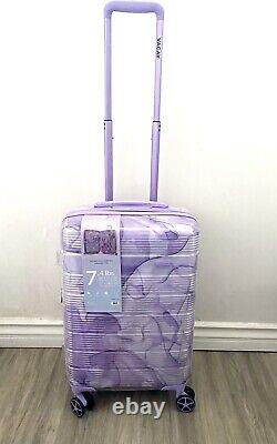 VACAY Hardshell Spinner Luggage Set Purple Tie dye 28 Large Case & 20 Carry On