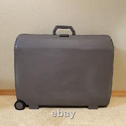 VTG 1986 Samsonite Oyster 3 Point Latch Cartwheel Hard Shell Case 2 Suitcase Set