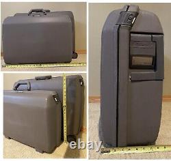 VTG 1986 Samsonite Oyster 3 Point Latch Cartwheel Hard Shell Case 2 Suitcase Set