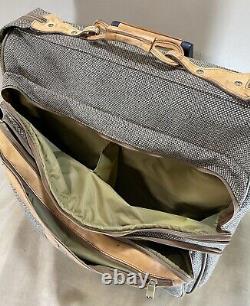 VTG HARTMANN Tweed Belting Leather Set 24 Rolling Garment Bag & 15 Train Case