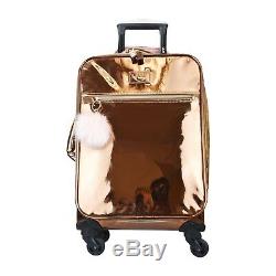 VUE Metallic Collection Premium Carry On 3pc Luggage Set 2070-Rose Gold