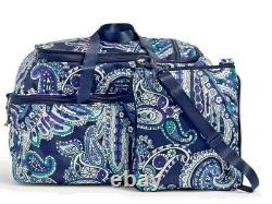 Vera Bradley Deep Night Paisley Convertible Travel bag set NWT free shipping