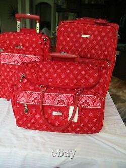 Vera Bradley Nantucket Red Complete Luggage Set