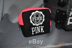 Victorias Secret Pink MARL 3 Pc Wheelie Luggage Set Suitcase Carry On Duffle Bag