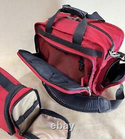 Victorinox Mobilizer Red Carry On Set 10 Hanging Toiletry Tote & 15 Tote Bag